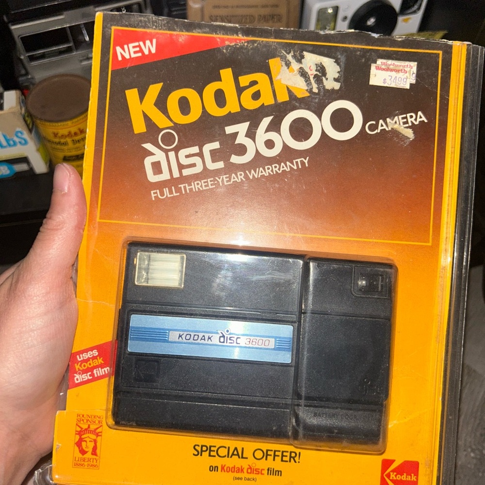 Kodak Disc 3600 Camera - Black and Blue